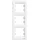 Schneider EPH5810321 ASFORA Függőleges, fehér 3-as keret