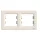 Schneider EPH5800223 ASFORA vízszintes bézs kettes keret