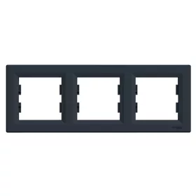   Schneider EPH5800371 ASFORA vízszintes antracit hármas keret