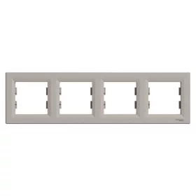 Schneider EPH5800469 ASFORA vízszintes bronz négyes keret