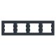 Schneider EPH5800471 ASFORA vízszintes antracit négyes keret