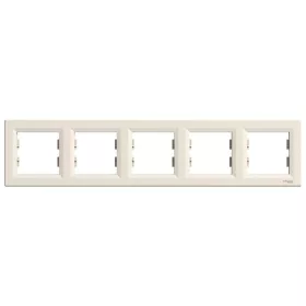 Schneider EPH5800523 ASFORA vízszintes bézs ötös keret