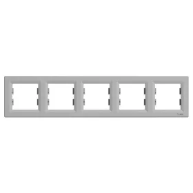   Schneider EPH5800561 ASFORA vízszintes alumínium ötös keret