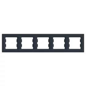   Schneider EPH5800571 ASFORA vízszintes antracit ötös keret