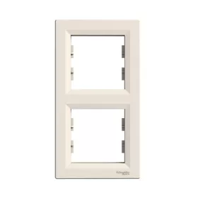 Schneider EPH5810223 ASFORA függőleges bézs kettes keret