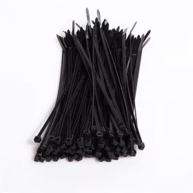   Iris Electric 100 db fekete 140x3,6mm kábelkötegelő, gyorskötöző, kötegelő, UV álló