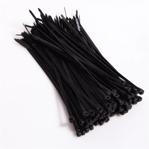 Iris Electric 100 db fekete 370x3,6mm kábelkötegelő, gyorskötöző, kötegelő, UV álló