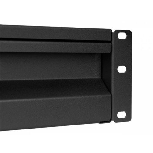 Stalflex RD19-2U-B 19" 320mm 2U zárható fekete rack fiók