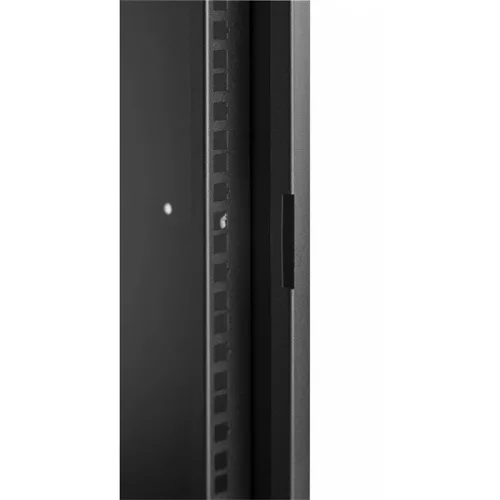 Stalflex RC19-12U-450GB 19" 12U 450 mm mély lapraszerelt fekete üveg ajtós fali rack szekrény