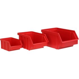   Stalflex BIN-M-R piros színű közepes méretű tárolódoboz