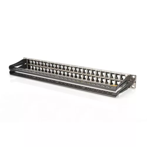 DIGITUS 19" 1U 48port fekete moduláris üres patch panel