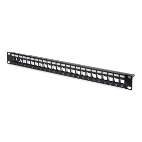  DIGITUS 19" 1U 24port fekete moduláris üres Patch Panel