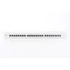 DIGITUS 19" 1U 24port Cat.6A kompakt szürke árnyékolt Patch Panel