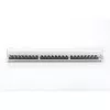 DIGITUS 19" 1U 24port Cat.6A kompakt szürke árnyékolt Patch Panel