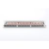 DIGITUS CAT6A 24port 19" 1U kompakt szürke árnyékolt Patch Panel