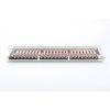 DIGITUS 19" 1U 24port Cat.6A kompakt szürke árnyékolt Patch Panel
