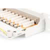 DIGITUS 19" 1U 24port Cat.6 kompakt szürke árnyékolt Patch Panel