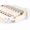 DIGITUS 19" 1U 24port Cat.6 kompakt szürke árnyékolt Patch Panel