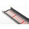 DIGITUS 19" 0,5U 24port Cat.6 HD kompakt fekete árnyékolt Patch Panel