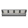 DIGITUS CAT6 48port 19" 2U kompakt fekete árnyékolatlan Patch Panel