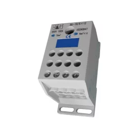   Tracon FLE-25 sínre szerelhető/ szürke/ 2×25mm2 / 2×25mm2/ 400VAC/ 101A főáramköri leágazó kapocs
