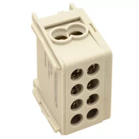   Tracon FLE-35/25 sínre szerelhető/ szürke1×35+1×25mm2/1×35+1×25mm2/ 400VAC/ 125A főáramköri leágazó kapocs