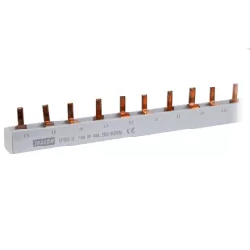   Tracon TFSS-3 csapos kivitelű max.63A/ 230/400VAC/ 3P/ 56modul/ 1m soroló sín