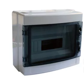   Tracon EDFKIP65-12/1  1×12 mod/ H×W×D=260×300×140mm/ IP65/ 660V AC átlátszó ajtóva/ N/PE sínnel falon kívüli