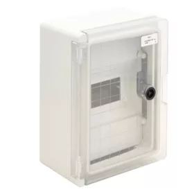   Tracon TME282113M 1×8mod/ H×W×D=280×210×130mm/ IP65/ IK10/ 1000V AC/DC maszkos műanyag elosztószekrény