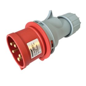   Tracon TICS-025H 32A/ 400V/ 3P+N+E/ 6h/ IP44 külső tömítőszelencével ipari csatlakozó dugó