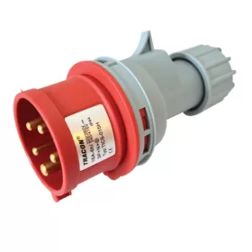   Tracon TICS-015H 16A/ 400V/ 3P+N+E/ 6h/ IP44 külső tömítőszelencével ipari csatlakozó dugó