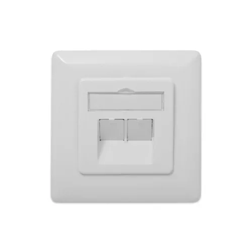 DIGITUS DN-9008-1 Cat.6A Class EA 2x RJ45 süllyesztett fali aljzat