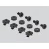 Delock 66884 19" 2U fekete DIN sin panel