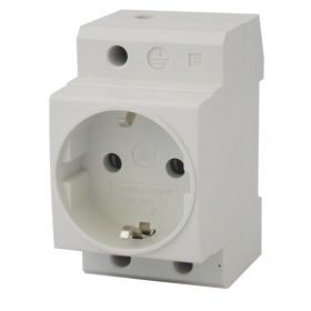   Tracon C60-DAO oldalsó védőérintkezővel 230V, 16A, 2P+En sorolható csatlakozó aljzat