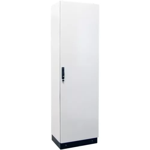 Tracon TGEFM6021040 teli szerelőlappal W×L×H=600×2100×400 / IP54 moduláris fémajtós fém elosztószekrény