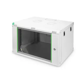   DIGITUS Dynamic Basic 19" 7U 389x600x450mm üvegajtós szürke fali rack szekrény