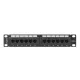 Lanberg PPU6-9012-B 10" 1U 12port Cat.6 UTP árnyékolatlan fekete patch panel