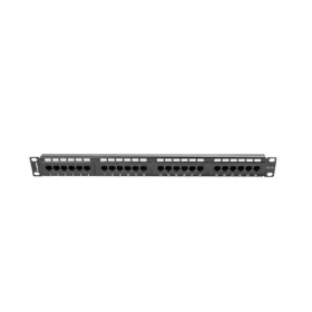   Lanberg PPU5-1024-B 19" 1U 24port Cat.5e UTP árnyékolatlan fekete patch panel