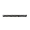 Lanberg PPS6-1024-B 19" 1U 24port Cat.6 FTP árnyékolt fekete patch panel