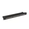 Lanberg PPS7-1024-B 19" 1U 24port Cat.7 FTP árnyékolt fekete patch panel