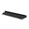 Lanberg PPS7-1024-B 19" 1U 24port Cat.7 FTP árnyékolt fekete patch panel