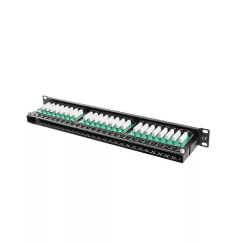 Lanberg PPU5-1048-B 19" 1U 48port Cat.5e UTP árnyékolatlan fekete patch panel