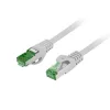 Lanberg PCF7-10CU-0200-S Cat.7 S/FTP AWG26 LSZH árnyékolt szürke patch kábel 2m