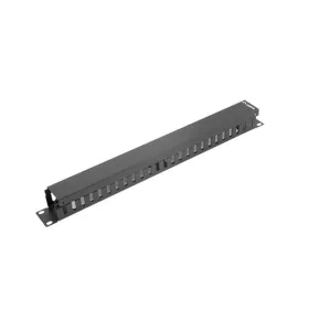   Lanberg AK-1201-B 19" 1U fekete csatornás kábelvezető