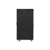 Lanberg FF01-8037-12BL 19" 37U SZÉL:800mm MÉLY:1000mm MAG:1883mm lapraszerelt LCD üvegajtós fekete rack szekrény