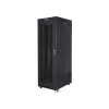Lanberg FF01-8042-23BL 19" 42U SZÉL:800mm MÉLY:1000mm MAG:2097mm lapraszerelt LCD hálós fémajtós fekete rack szekrény