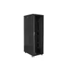 Lanberg FF01-8242-12B 19" 42U SZÉL:800mm MÉLY:1200mm MAG:2047mm lapraszerelt üvegajtós fekete rack szekrény