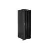 Lanberg FF01-8842-12BL 19" 42U SZÉL:800mm MÉLY:800mm MAG:2097mm LCD lapraszerelt üvegajtós fekete rack szekrény