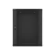 Lanberg WF01-6415-10B 19" 15U SZÉL:600mm MÉLY:450mm MAG:774mm lapraszerelt üvegajtós fekete fali rack szekrény