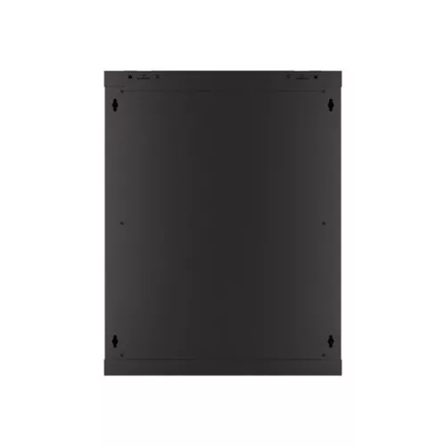 Lanberg WF01-6415-10B 19" 15U SZÉL:600mm MÉLY:450mm MAG:774mm lapraszerelt üvegajtós fekete fali rack szekrény